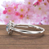 Floral Halo Diamond Engagement Ring in Gold (0.66 ct. tw.) - 02US13